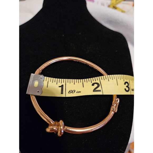 Kate Spade Rose Gold Sailor Knot Bangle Bracelet - Picture 7 of 8